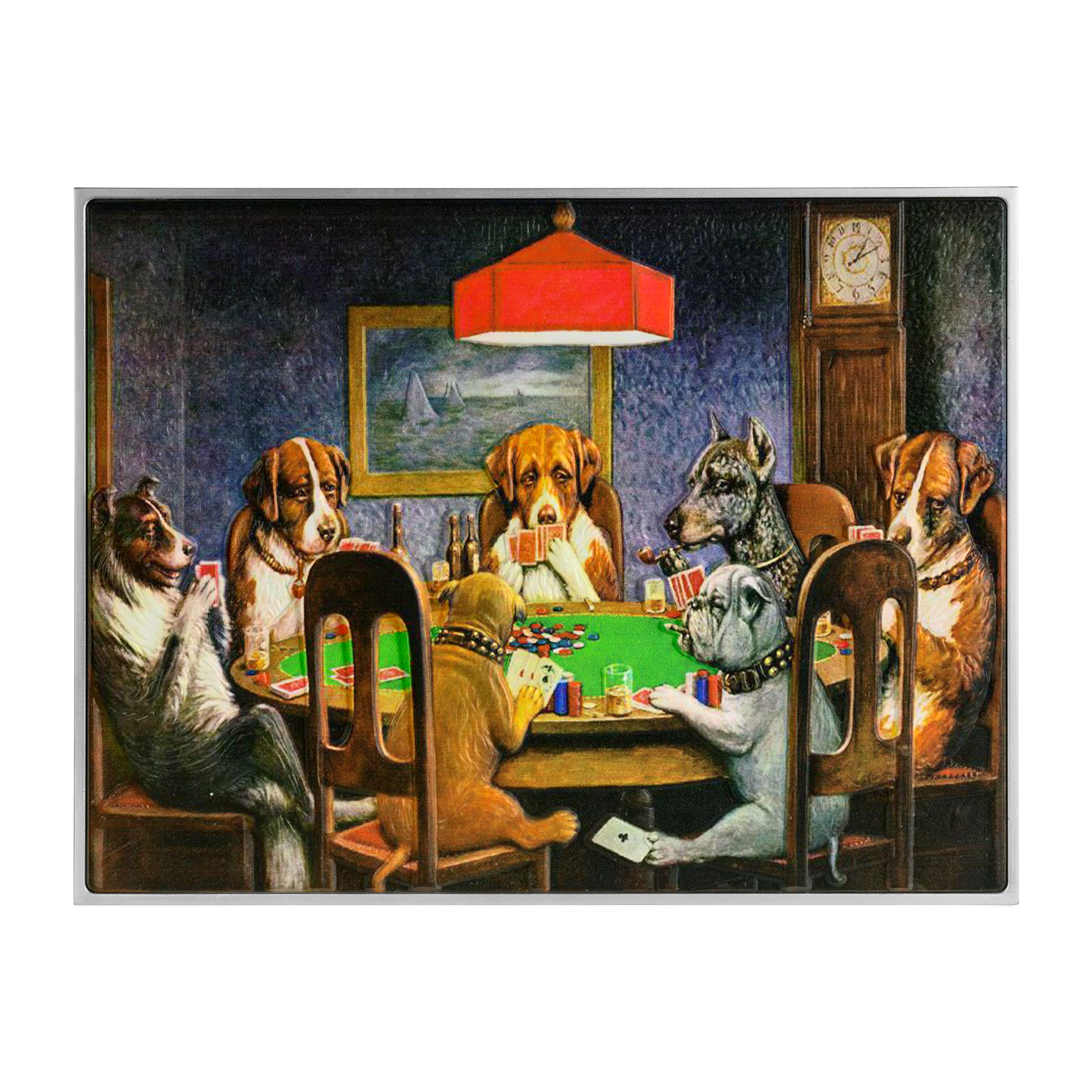 A friend in Need 1903 by Cassius Marcellus Coolidge 2.5 oz Silver Coin