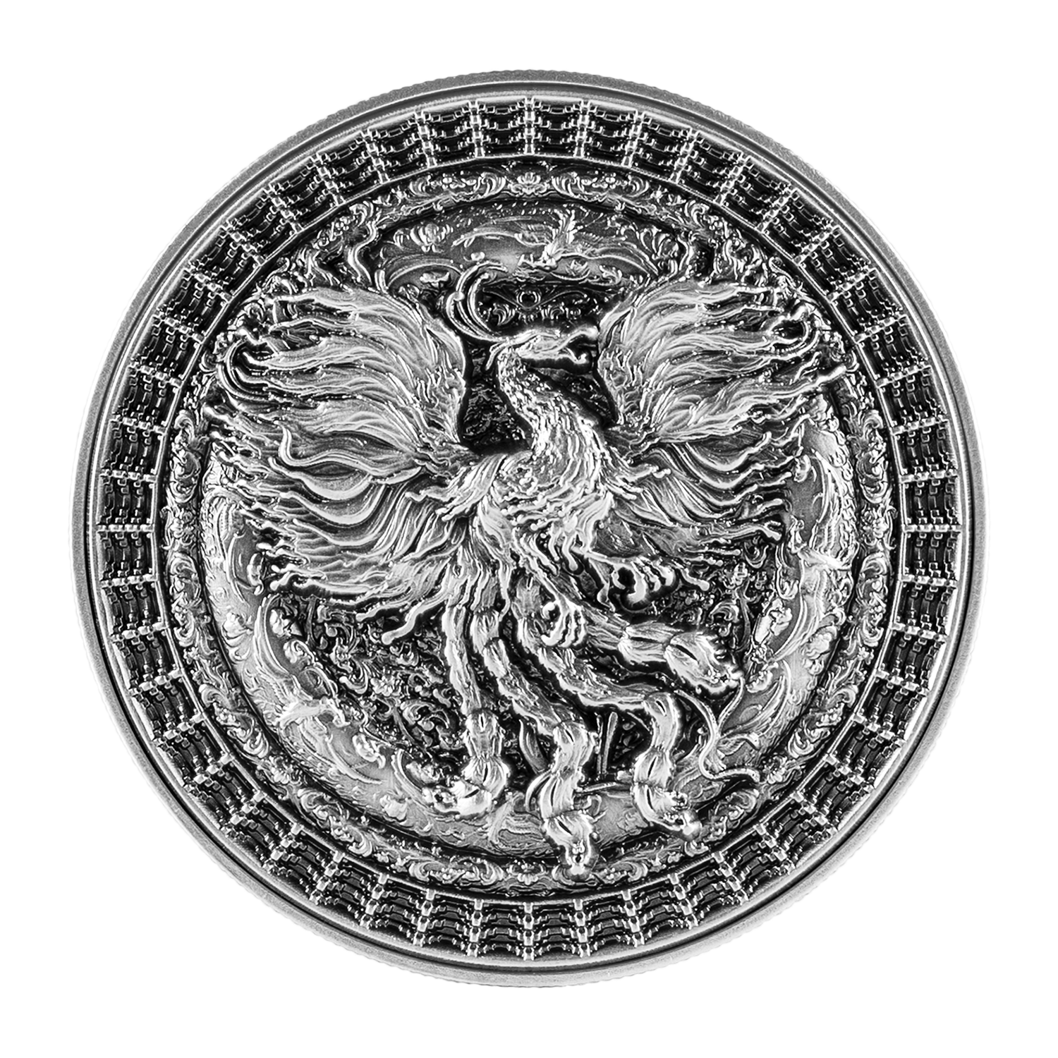 2024 Niue The Forbidden Phoenix 1 oz Silver Coin (Antiqued Finish)
