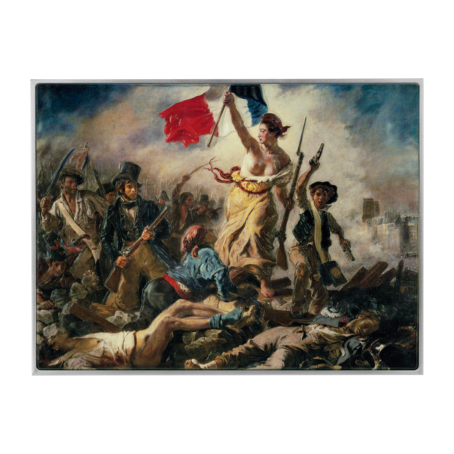 Liberty Leading the People 1830 by Eugene Delacroix 2.5 oz Silver Coin