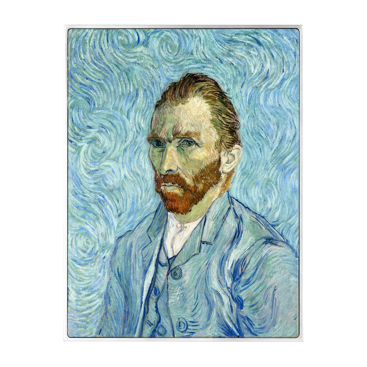 Self Portrait 1889 by Vincent van Gogh 2.5 oz Silver Coin