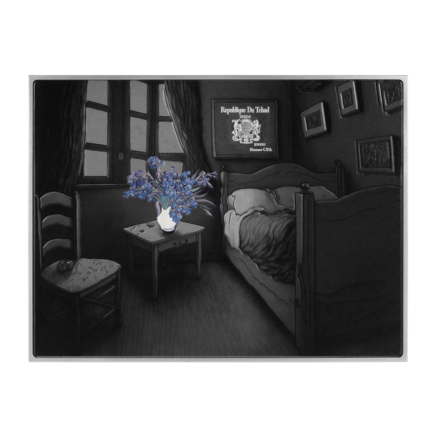 Irises 1889 by Vincent Van Gogh 2.5 oz Silver Coin