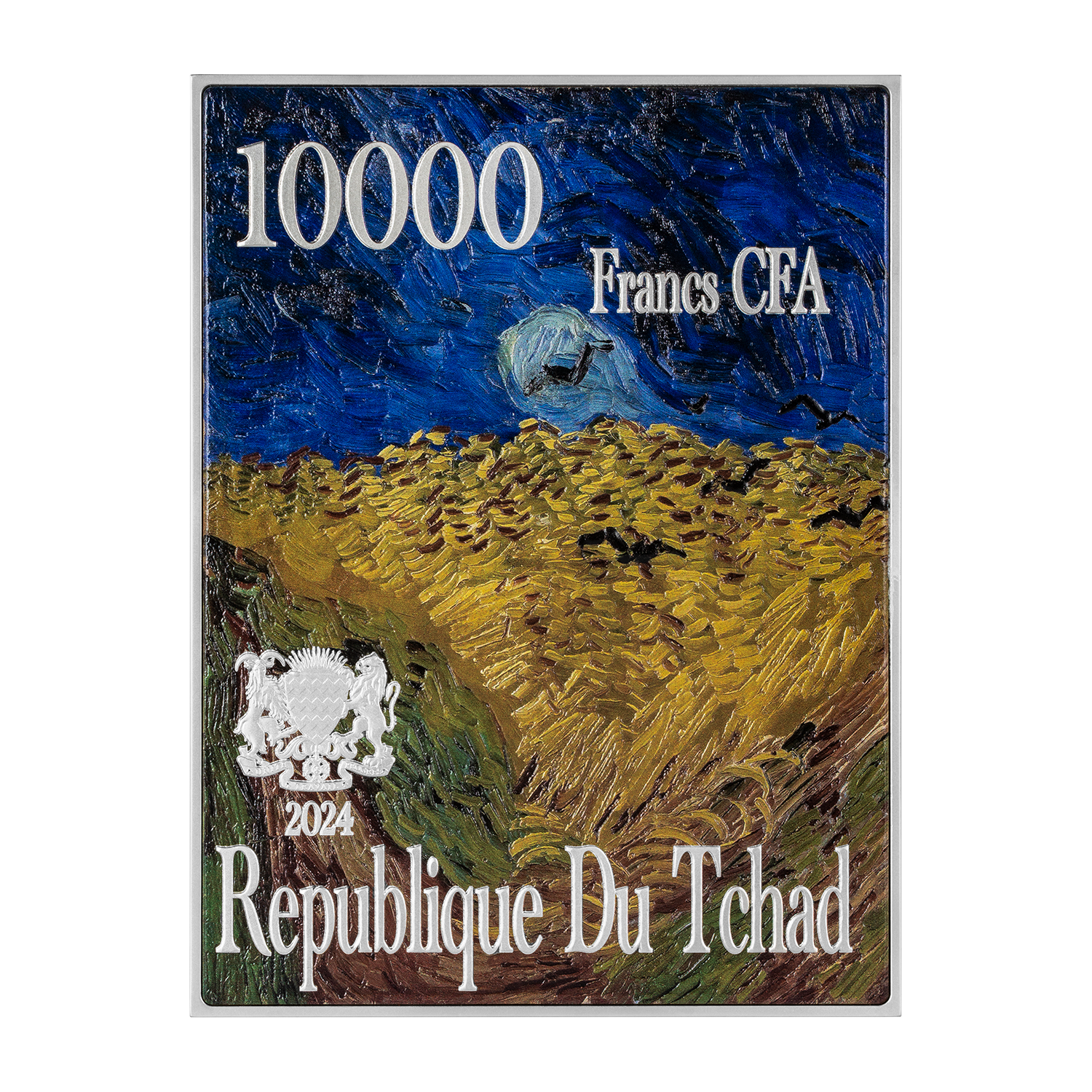 Self Portrait 1887 by Vincent van Gogh 2.5 oz Silver Coin