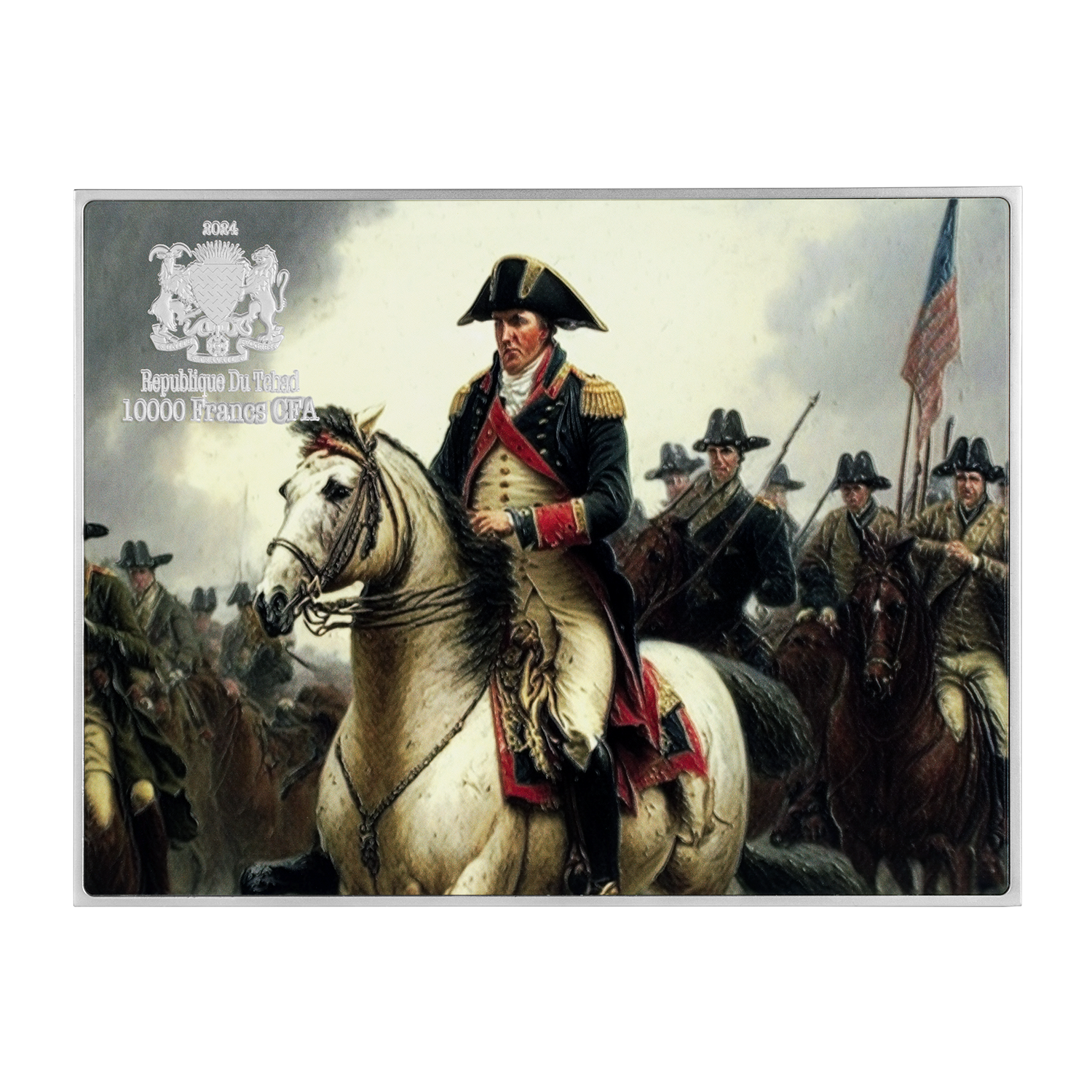 Washington Crossing the Delaware by Emanuel Leutze 2.5 oz Silver Coin