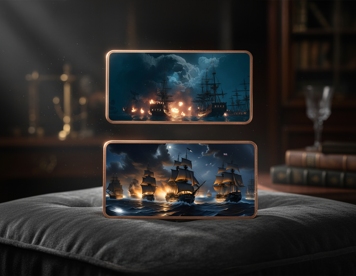 2025 10oz Pirates of the Seas .999 Copper Bar Colorized