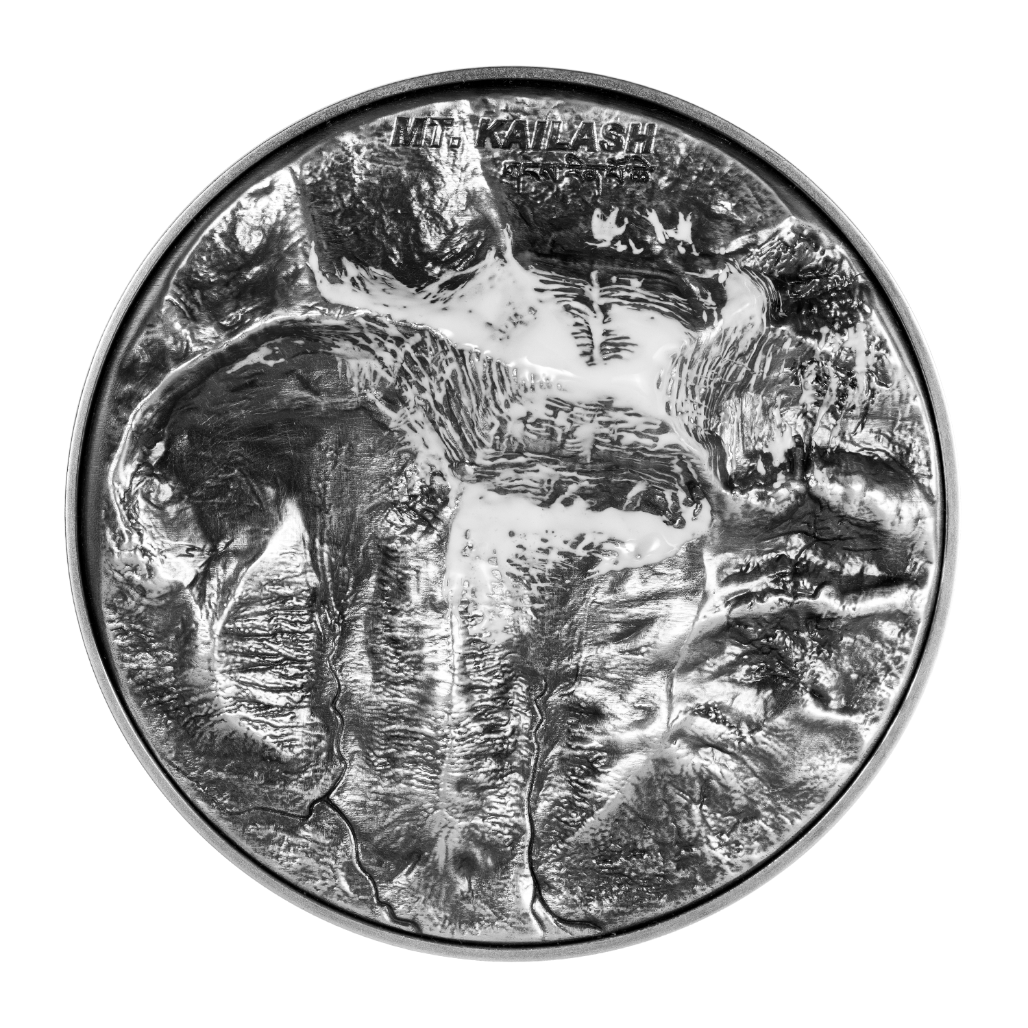 2024 Niue Mt Kailash 2oz .999 Silver Coin Antiqued Finished