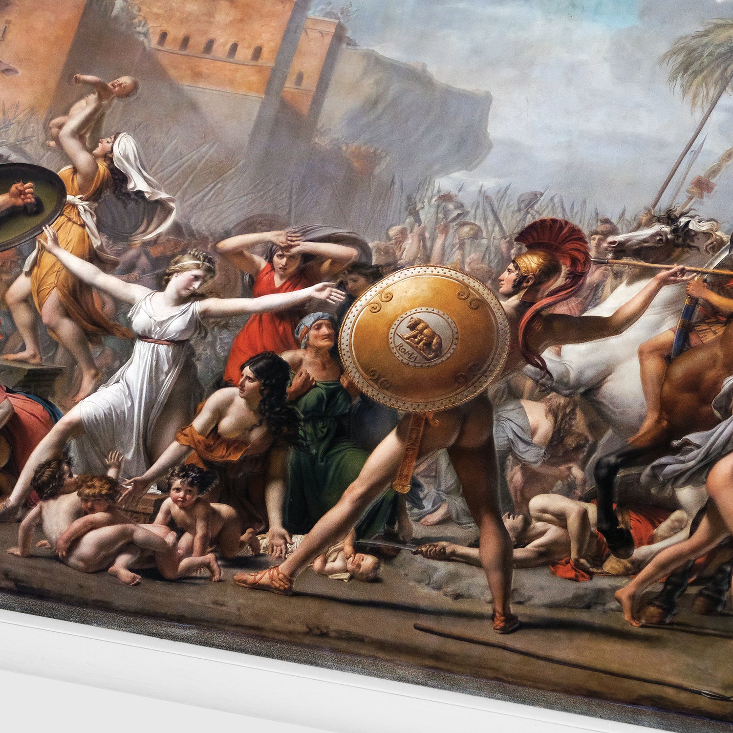 The Intervention of the Sabine Women by Jacques Louis David 2.5 oz Silver Coin