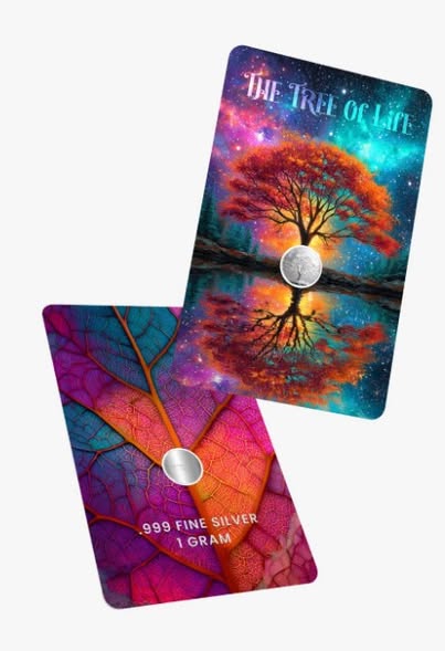 1 g The Tree of Life .999 Silver Round in Card - Captain’s Chest Bullion