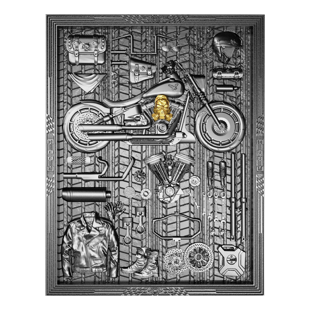 2025 Antiqued and Gilded Samoa Journey on the Road 2oz Silver Coin