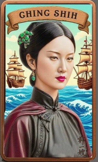 10oz .999 ADVP Copper Bullion Bar Pirate Captains "Ghing Shih" - Captain’s Chest Bullion