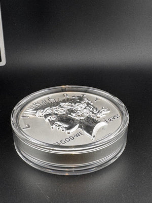 150 Years of Dollars 1922–2025 "Peace Dollar" 2oz .999 Silver - 320grams Brass Coin - Captain’s Chest Bullion