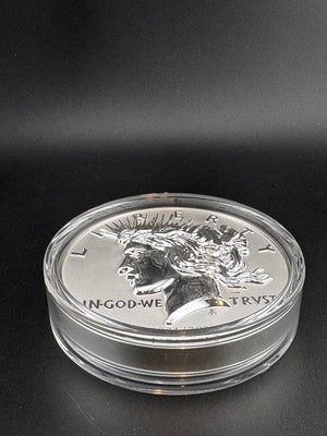 150 Years of Dollars 1922–2025 "Peace Dollar" 2oz .999 Silver - 320grams Brass Coin - Captain’s Chest Bullion