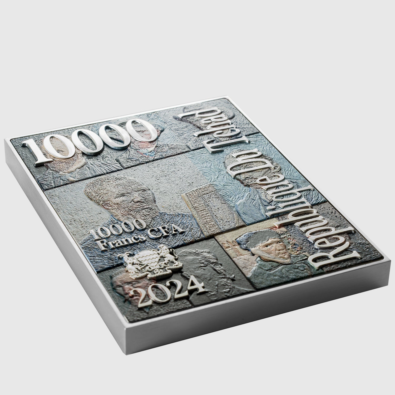 Smoking Skeleton with Burning Cigarette by Vincent van Gogh 2.5 oz Silver Coin