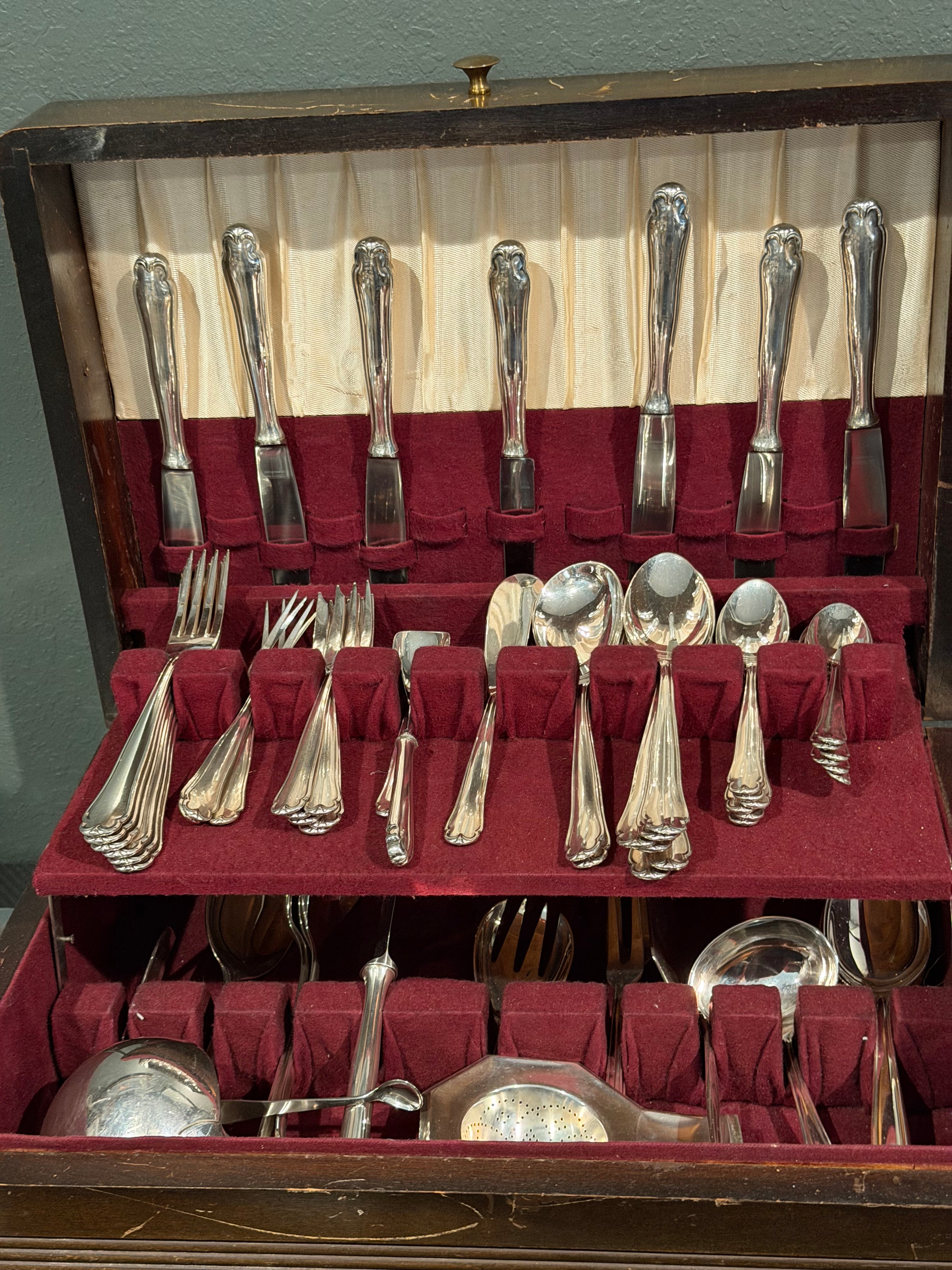 Bruckman Vintage Silver Plated Silverware Flat Set