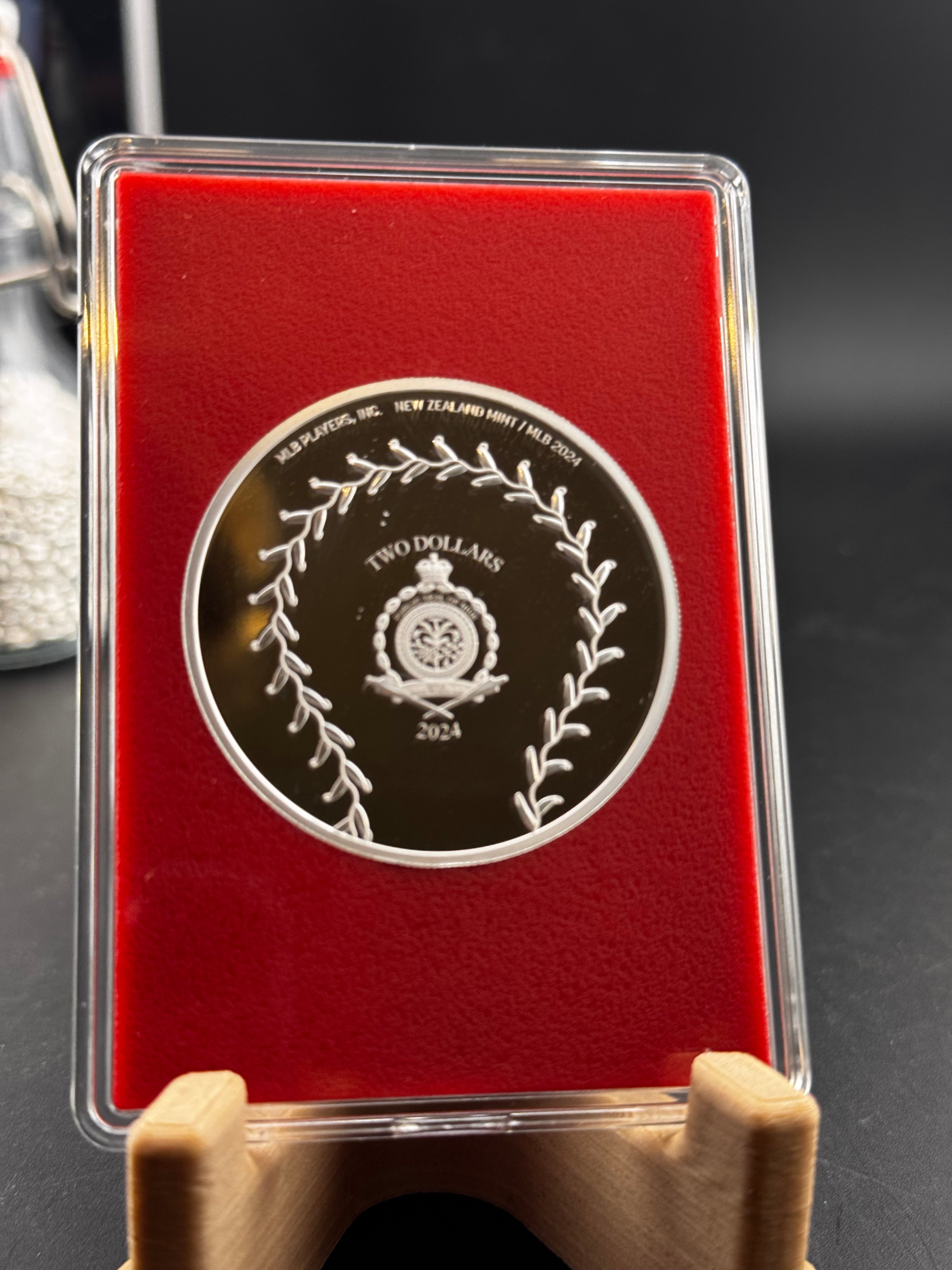 2024 Agoro Trading Coins MLB Ketel Marte 005/100 Ruby 1oz Silver Coin