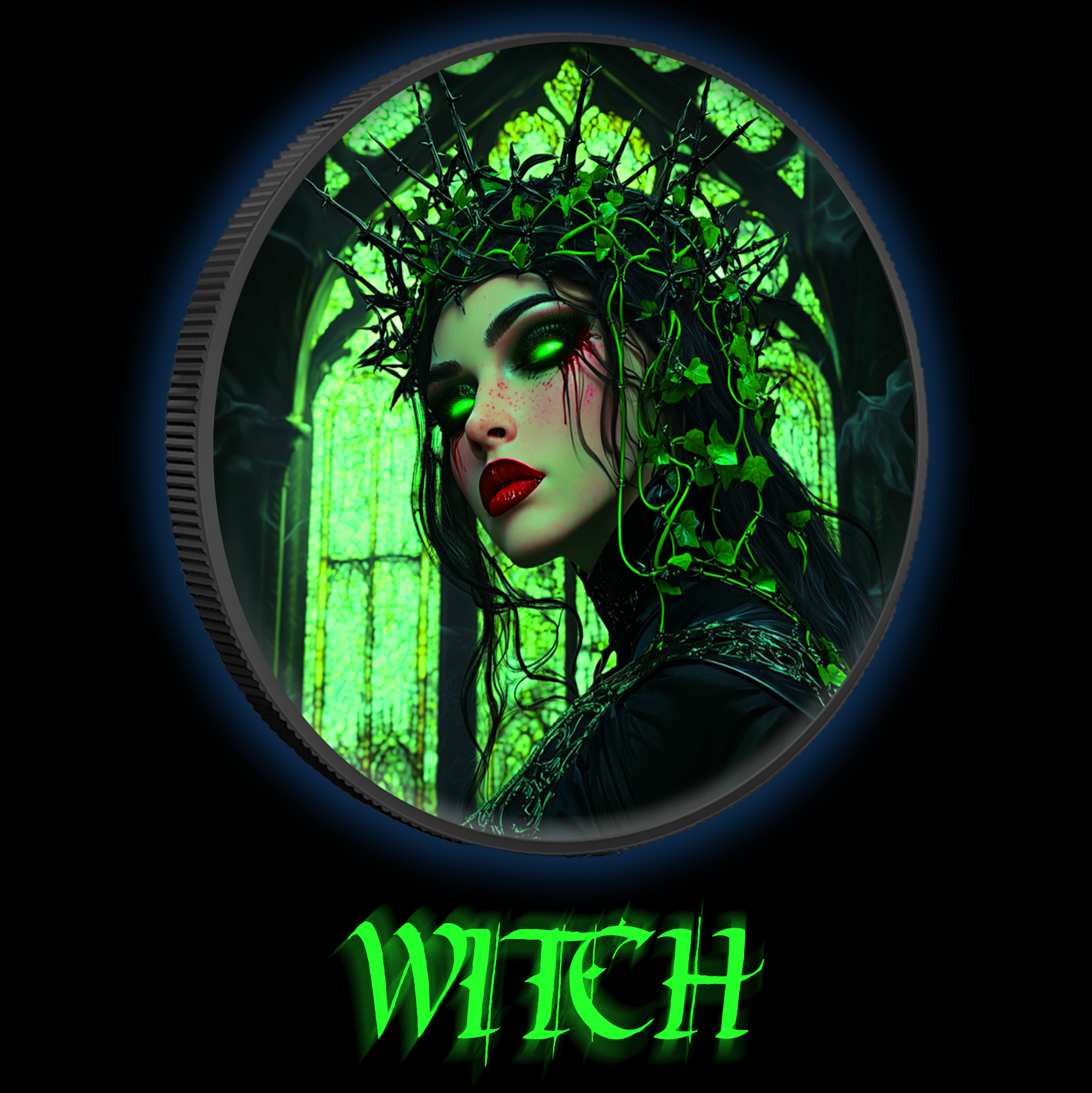 2024 Silver Eagle Colorized Witch Edition .999 Silver