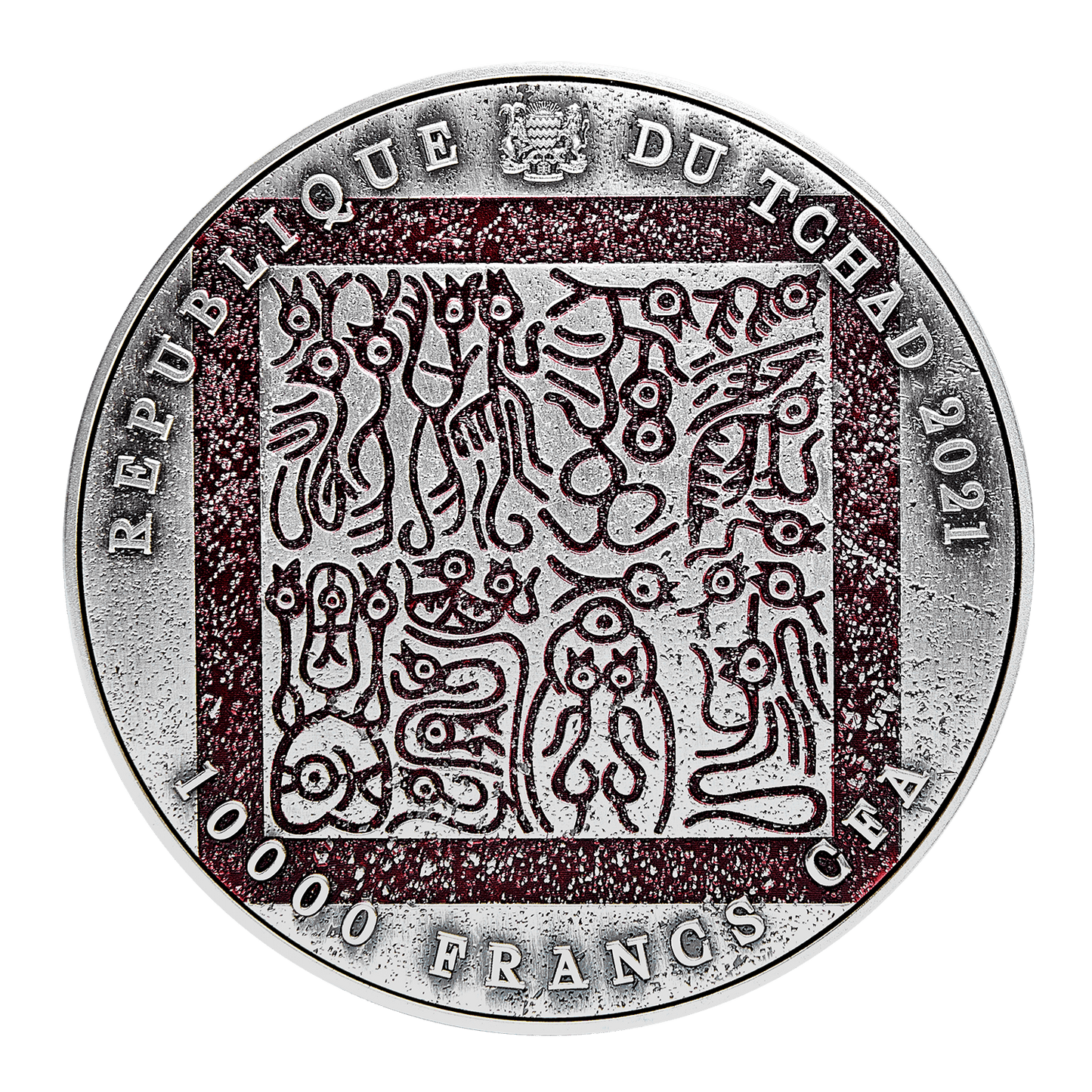 2021 Tchad The Three Kingdom Series – Lu Bu 2 oz Silver Coin