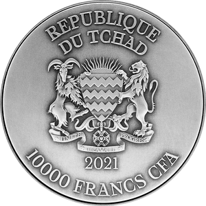 2021 Tchad The Dragon King of the Four Seas Series – Ao Shun/ Black Dragon 2 oz Silver Coin - Captain’s Chest Bullion