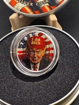 2022 Liberator Donald Trump “I’m Back” .999 Silver Liberator Coin - Captain’s Chest Bullion