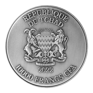 2022 Tchad The Dragon King of Four Seas Series – Ao Qin/ Vermillion Dragon 2 oz Silver Coin - Captain’s Chest Bullion