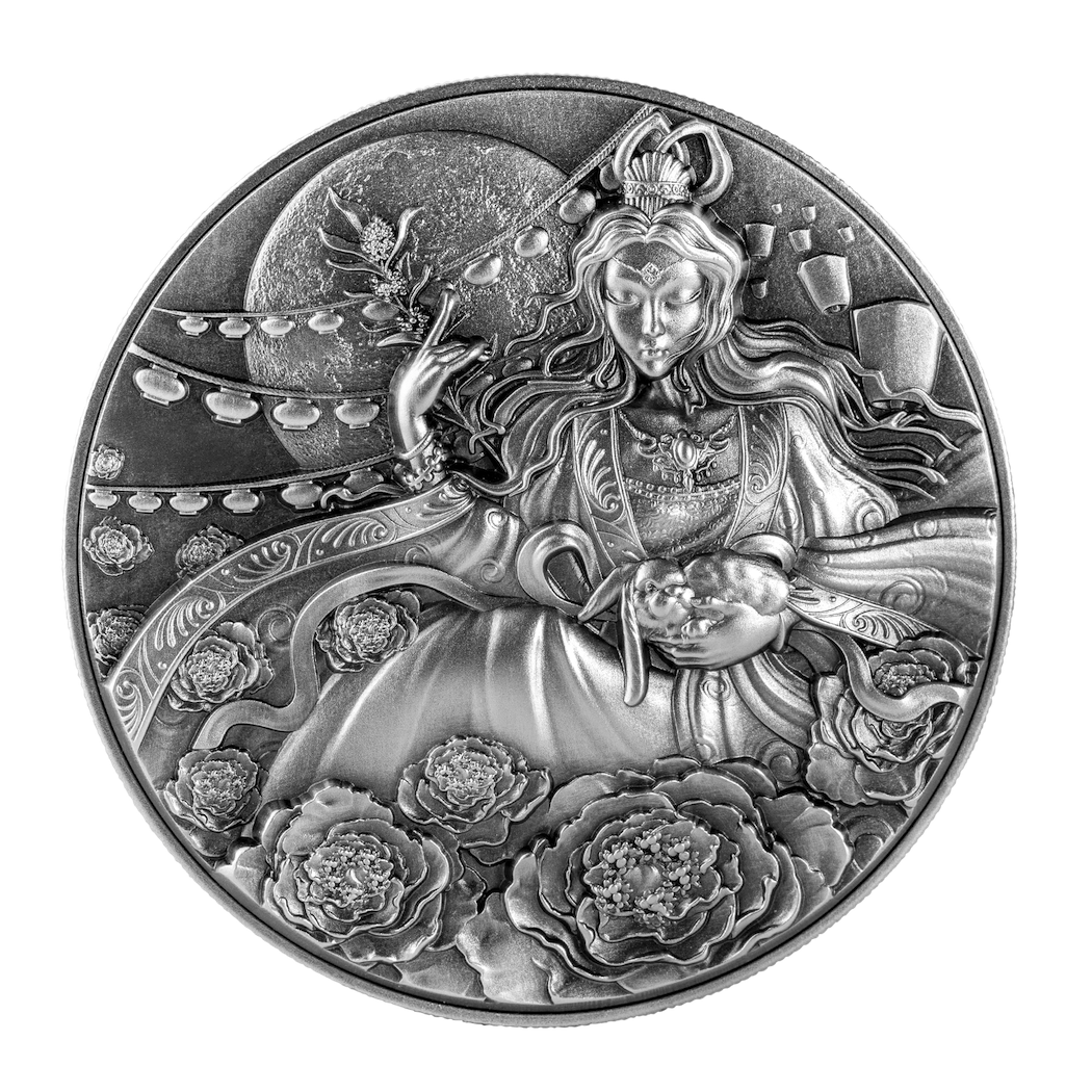 2023 Tchad Chang Er and the Jade Rabbit 1 oz Silver Coin