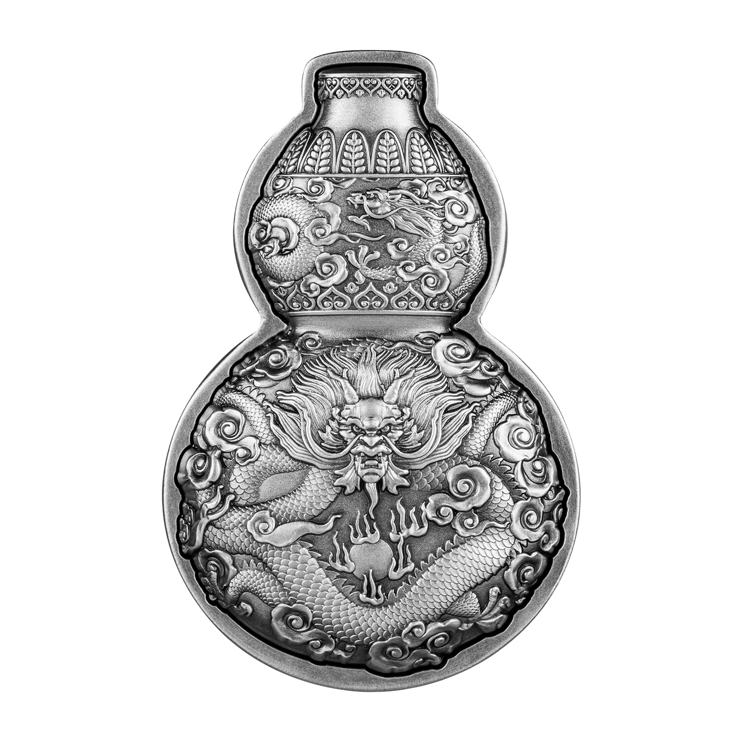 2023 Tchad Dragon Hulu Bottle Gourd 1 oz Silver Coin