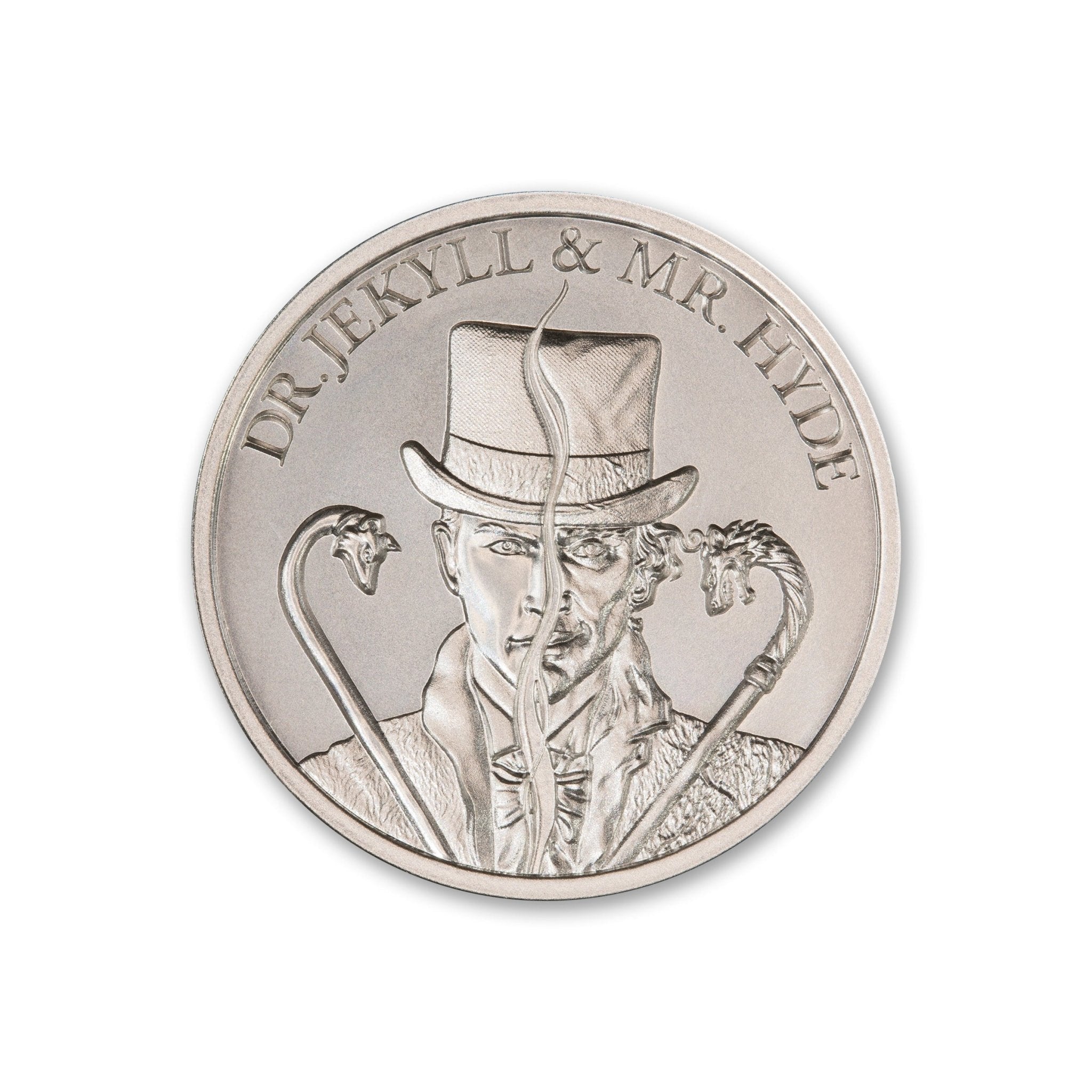 2023 Intaglio Dr Jekyll And Mr Hyde Type Ii Vintage Horror Series 2 Troy Ounce 39mm Captain’s Chest Bullion