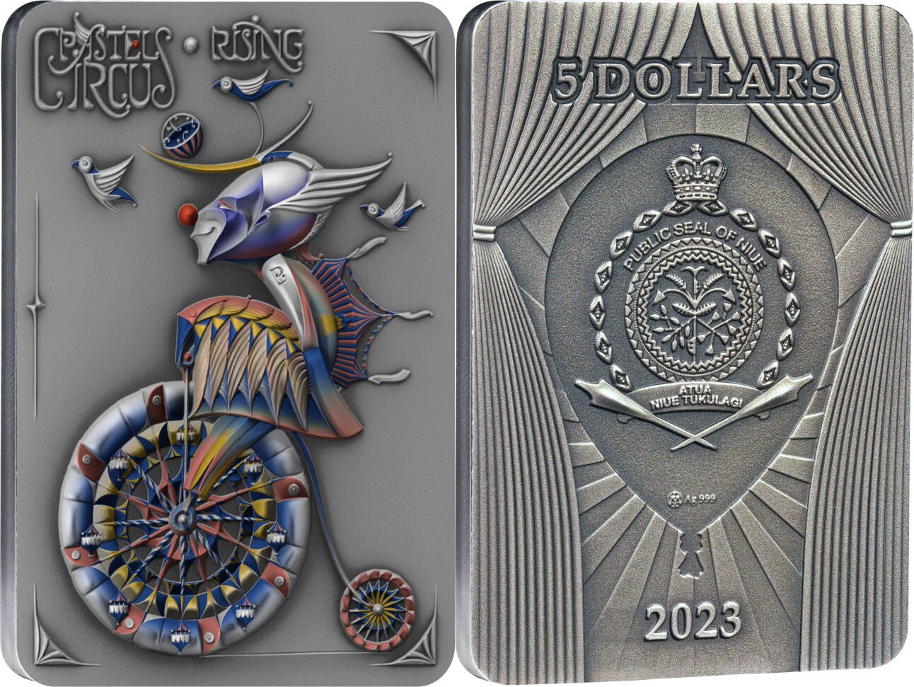 2023 Lithuanian Mint RISING Pastel Circus Captain’s Chest Bullion