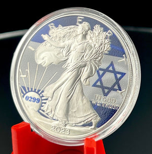 2023 U.S. American Silver Eagle I Stand with Israel Edition Captain’s Chest Bullion