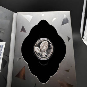 2023 Germania Beech Leaf 1 oz Proof Coin with COA Mintage of 500 - Captain’s Chest Bullion