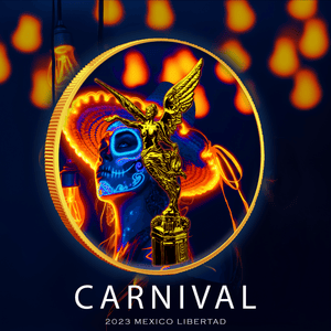 2023 Mexico Libertad Dia De Los Muertos "Carnival" 1oz Colorized .999 Silver Coin - Captain’s Chest Bullion