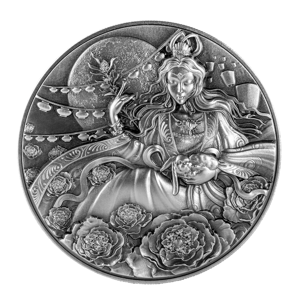 2023 Tchad Chang Er and the Jade Rabbit 1 oz Silver Coin - Captain’s Chest Bullion