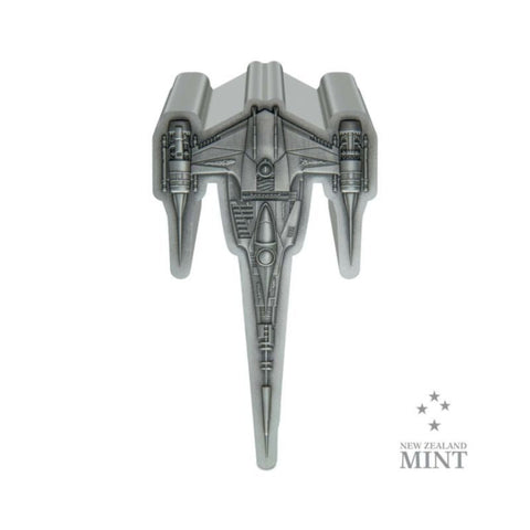 2023 Niue Star Wars Mandalorian N-1 Starfighter 1oz Silver Antiqued Coin