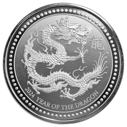 2024 1 oz Samoa Silver Dragon Coin Captain’s Chest Bullion