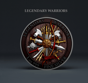 2024 Eric Bloodaxe Fully Colorized 1oz .999 Silver Bullion Round - Captain’s Chest Bullion