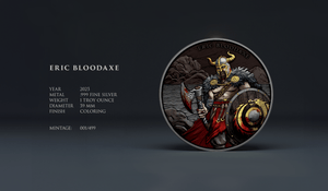 2024 Eric Bloodaxe Fully Colorized 1oz .999 Silver Bullion Round - Captain’s Chest Bullion