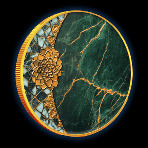 2024 Gilded Mexico Libertad Colorized Jade Stone 1oz .999 Silver Coin - Captain’s Chest Bullion