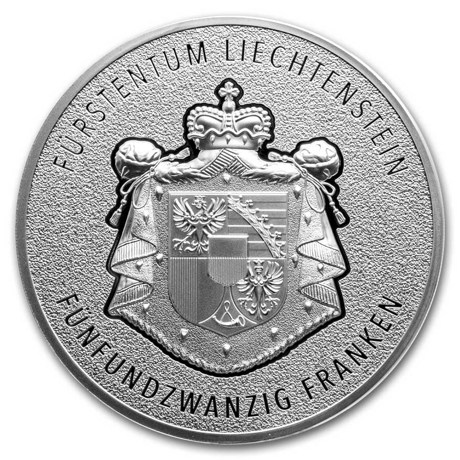 2024 Liechtenstein Silver 5oz 100 Years of the Swiss Franc PCGS SP70 FDOI