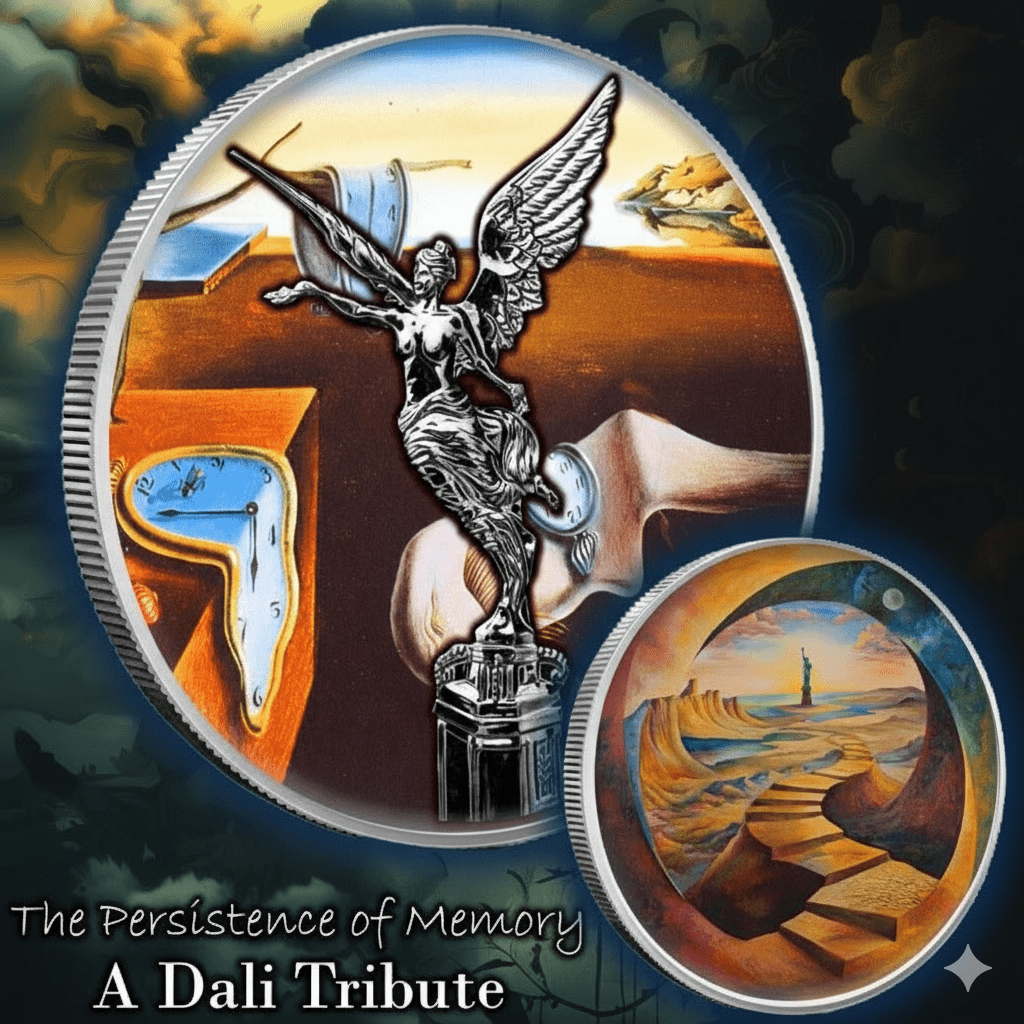 2024 Mexico Libertad 1oz .999 Silver Coin Dali The Persistence of Memory - Captain’s Chest Bullion
