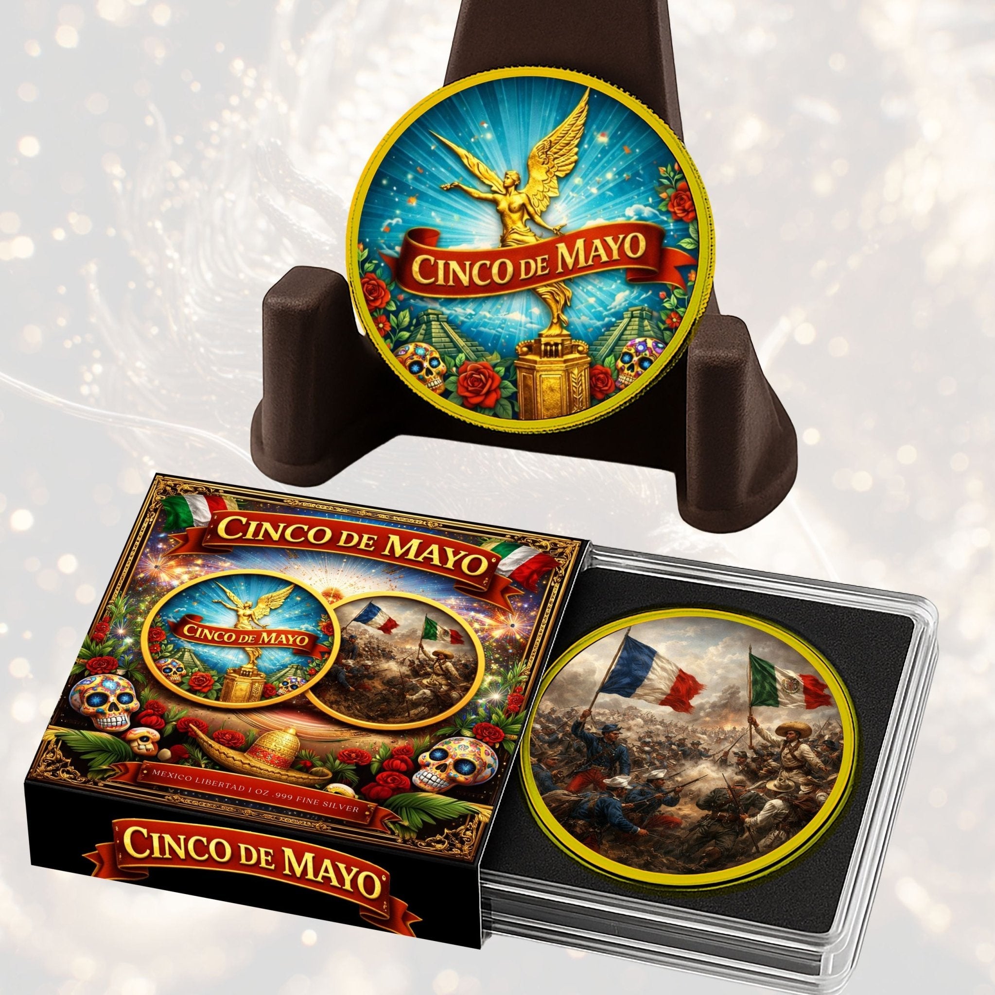 2024 Mexico Libertad Colorized Cinco De Mayo .999 Silver Coin - Captain’s Chest Bullion