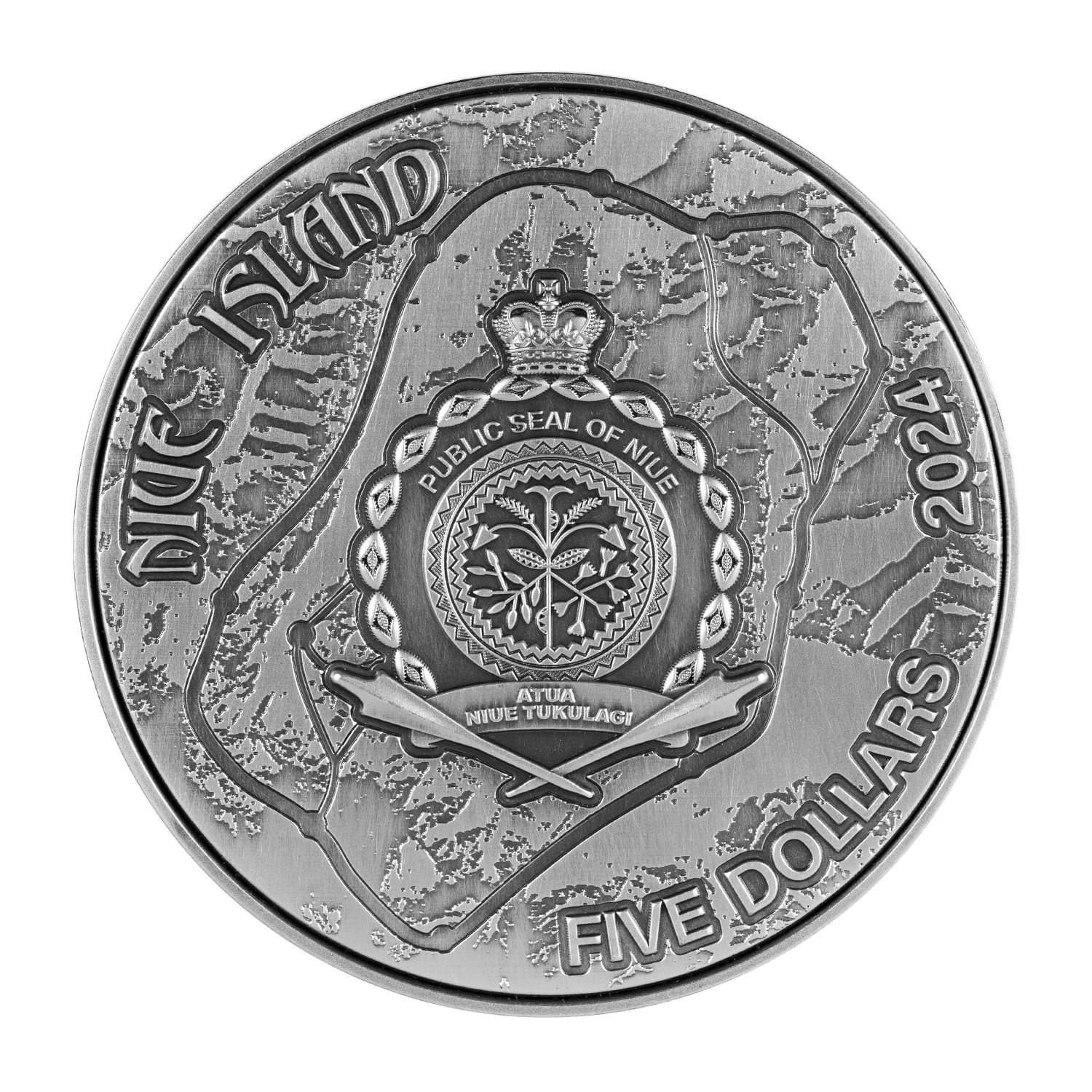 2024 Niue Mt Kailash 2oz .999 Silver Coin Antiqued Finished - Captain’s Chest Bullion
