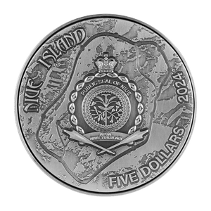2024 Niue Mt Kailash 2oz .999 Silver Coin Antiqued Finished - Captain’s Chest Bullion