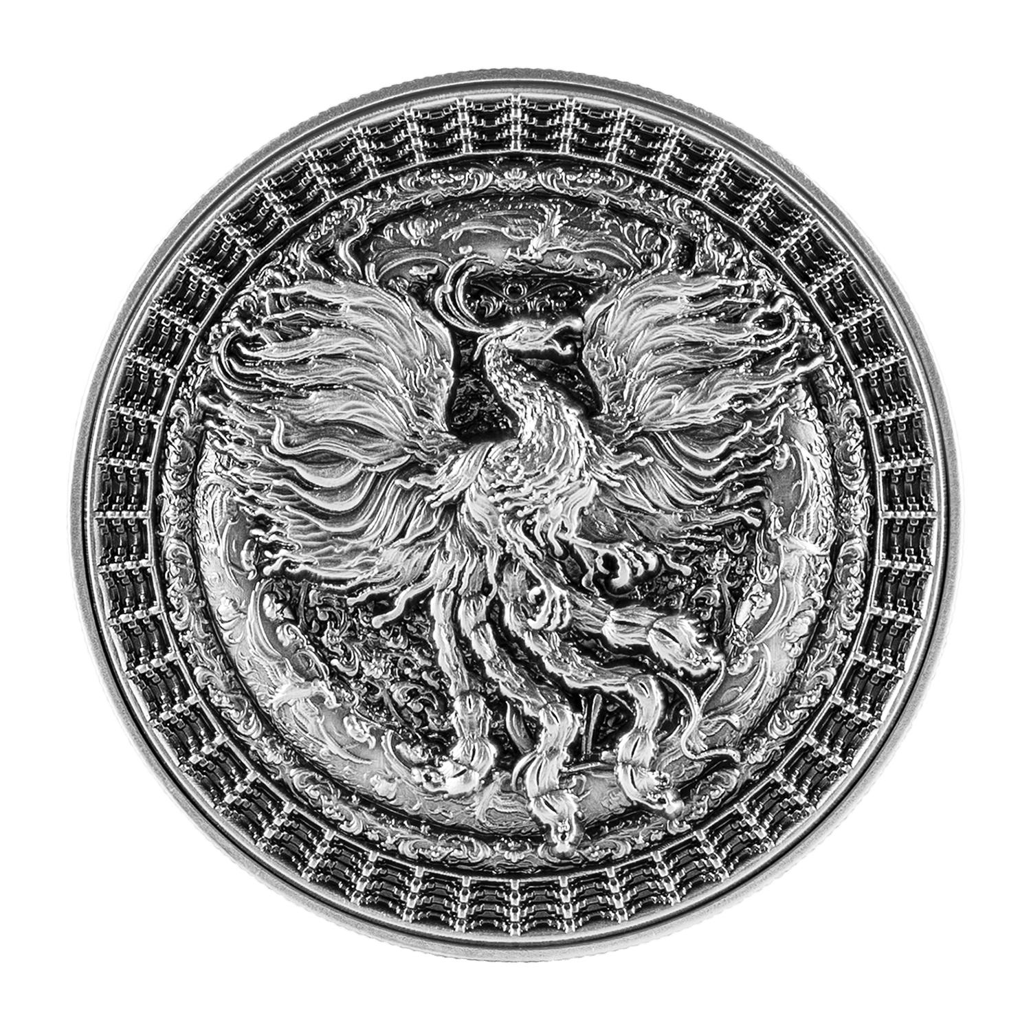 2024 Niue The Forbidden Phoenix 1 oz Silver Coin (Antiqued Finish) - Captain’s Chest Bullion