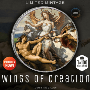 2024 Silver Eagle Colorized Wings of Creation 1oz .999 Silver - Captain’s Chest Bullion