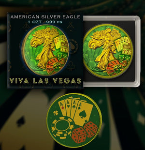 2024 Silver Eagle Viva Las Vegas 1oz .999 Silver Coin - Captain’s Chest Bullion