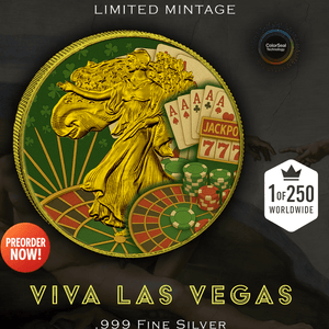 2024 Silver Eagle Viva Las Vegas 1oz .999 Silver Coin - Captain’s Chest Bullion