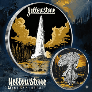 2024 Silver Eagle Yellowstone National Park Edition .999 Silver Coin - Captain’s Chest Bullion