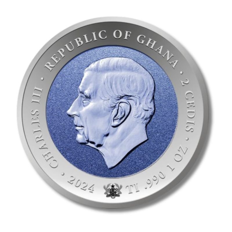 2024 Ghana Final Space Walk 1 oz Titanium Coin