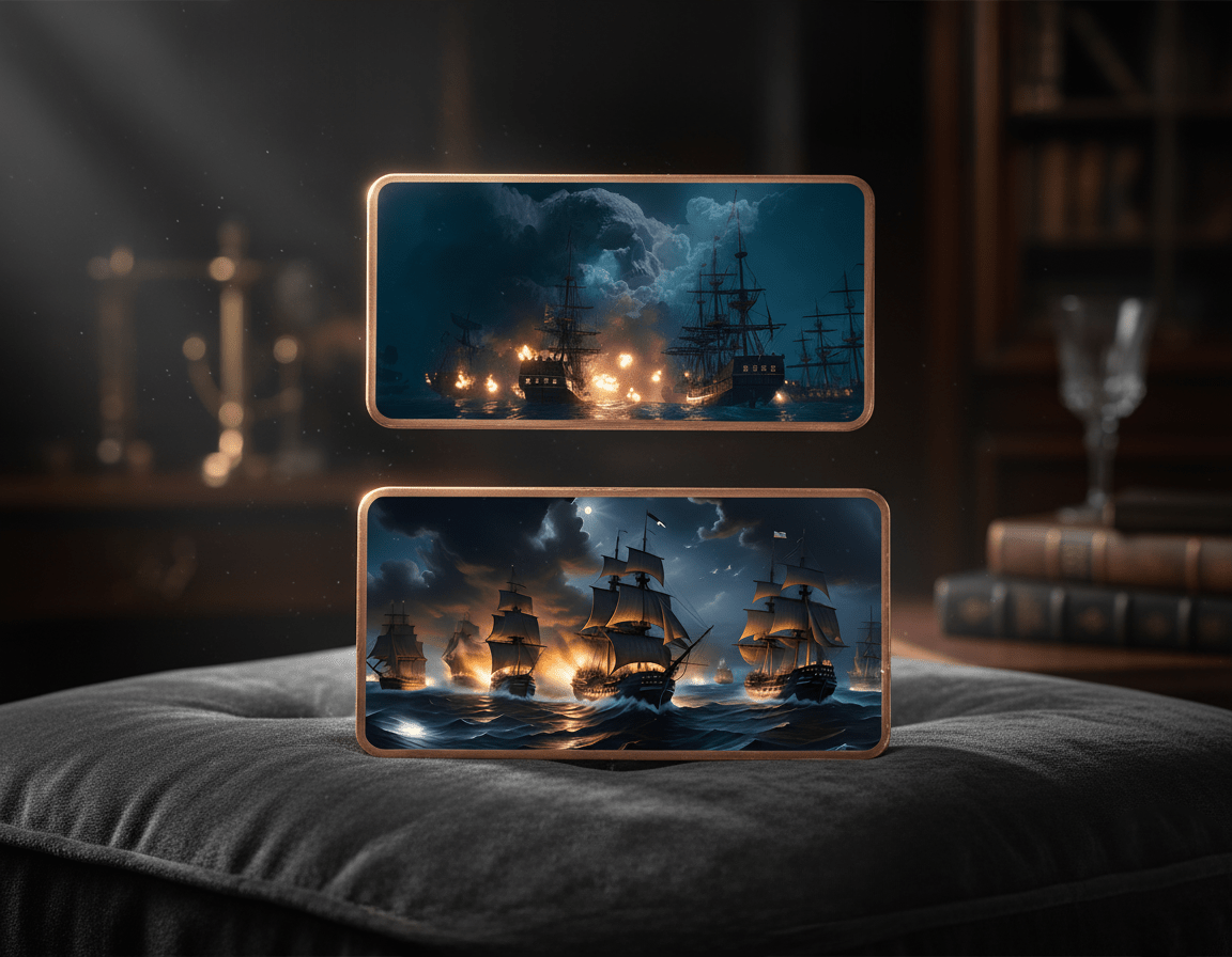 2025 10oz Pirates of the Seas .999 Copper Bar Colorized - Captain’s Chest Bullion