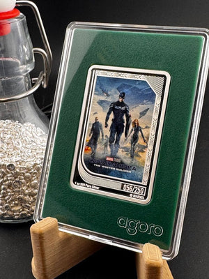 2025 Agoro Marvel Infinity Trading Coin Captain America 056/250 1oz .999 Silver - Captain’s Chest Bullion