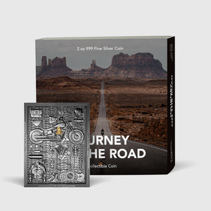 2025 Antiqued and Gilded Samoa Journey on the Road 2oz Silver Coin - Captain’s Chest Bullion